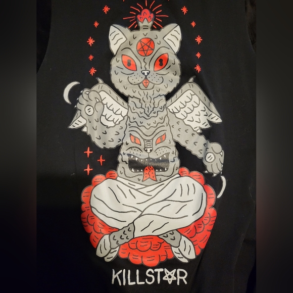 EUC Killstar cat diety tank muscle tee - Picture 2 of 4